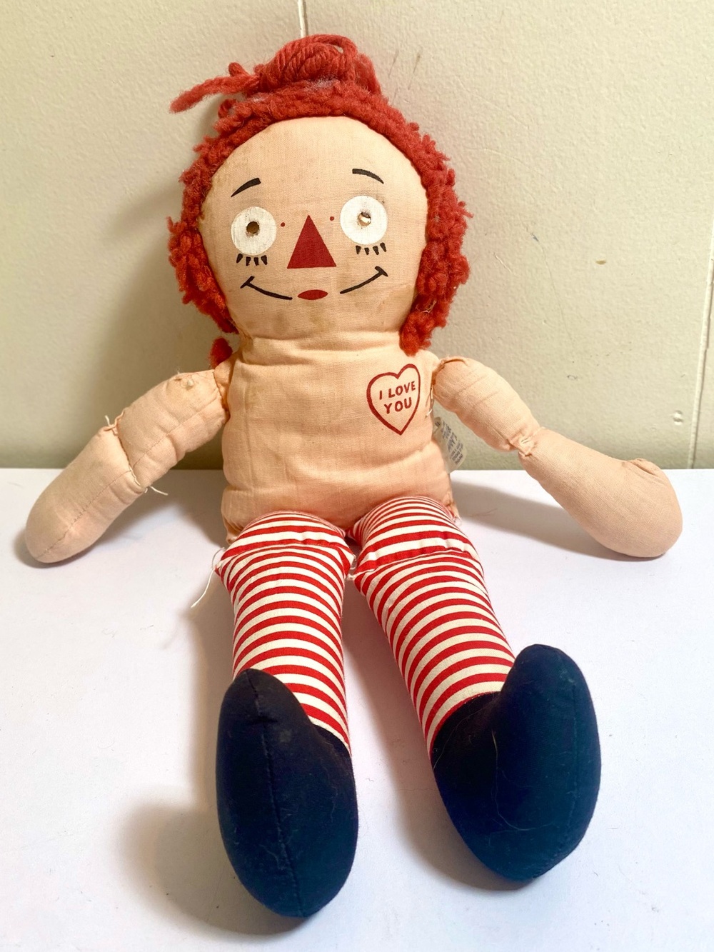 Vintage Knickerbocker Raggedy Ann Doll 16” Original Tags